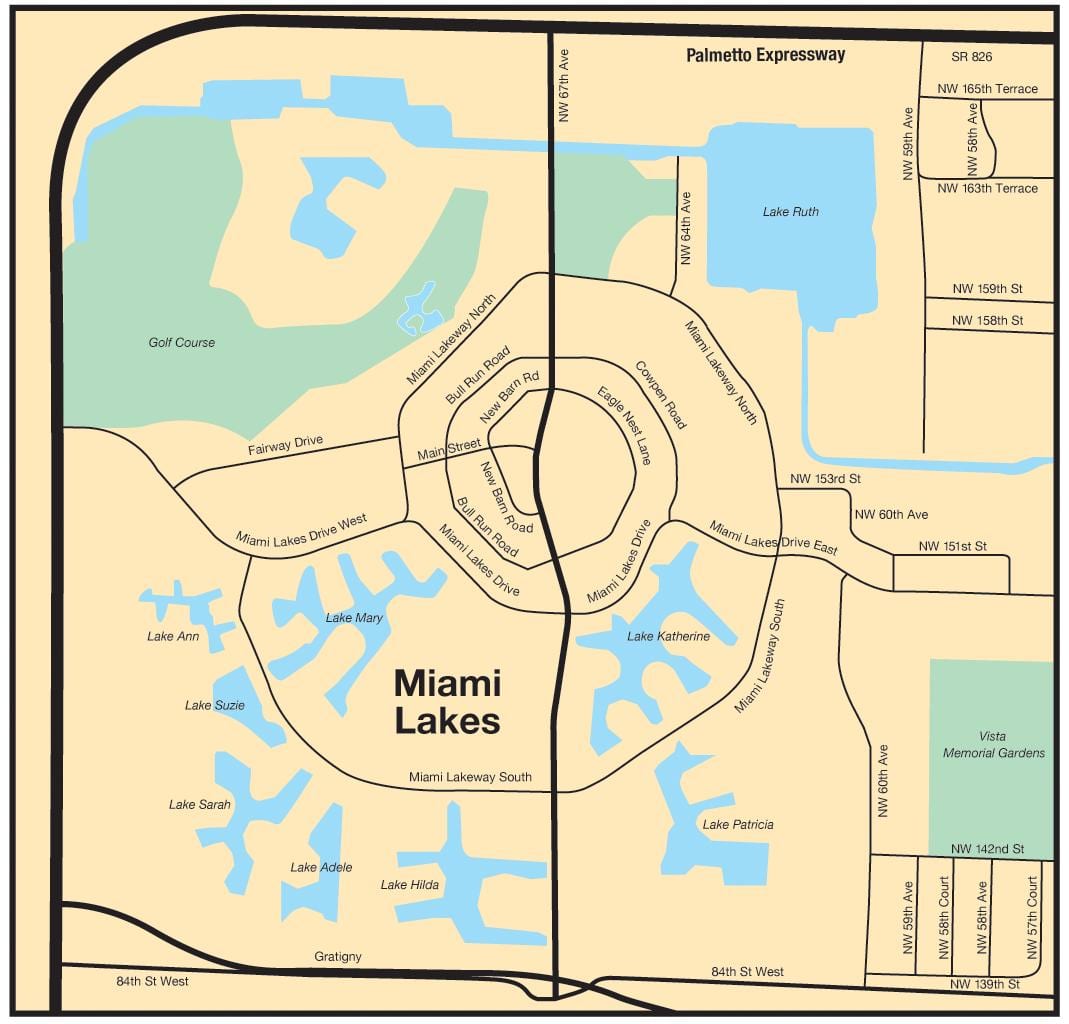 خريطة Miami lakes
