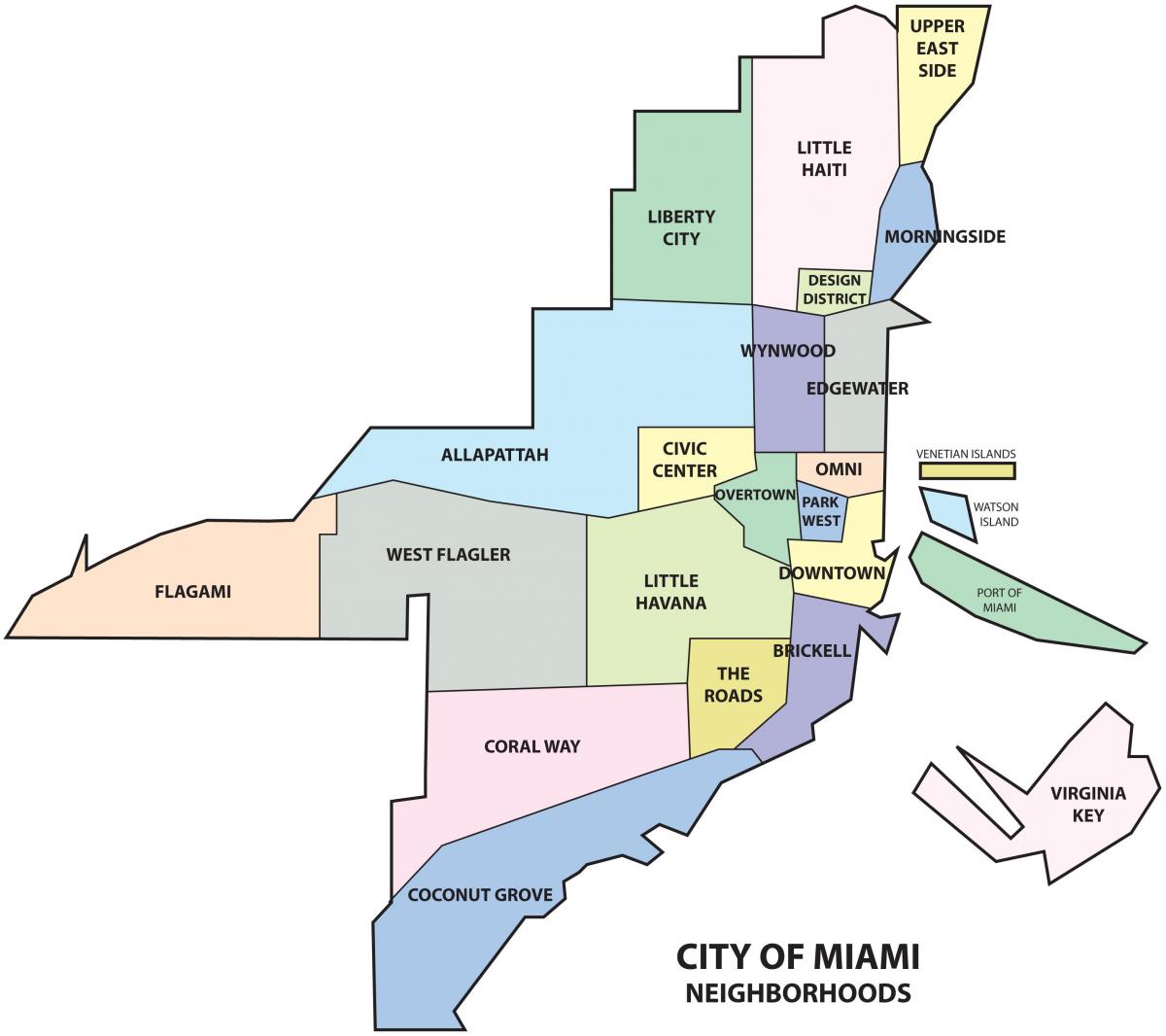 مدينة ميامي خريطة