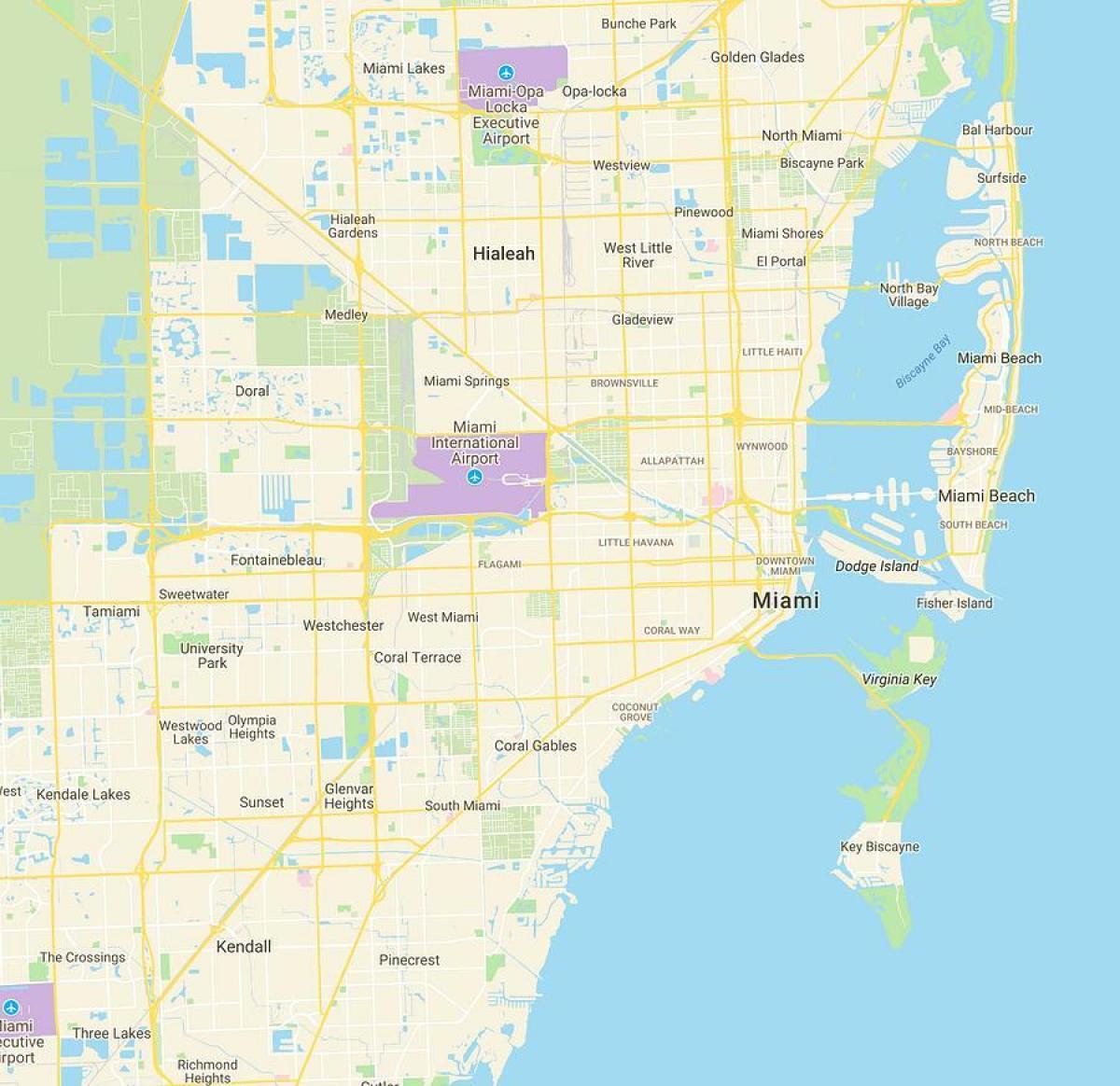خريطة ميامي فلوريدا